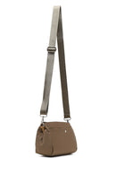 Women's Khaki Long Strap Fabric Crossbody Bag | Derimod Women's Khaki Long Strap Fabric Crossbody Bag | Derimod