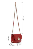 Woman Burgundy Long Shoulder Bag | Derimod Woman Burgundy Long Shoulder Bag | Derimod