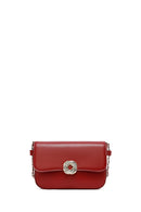 Woman Burgundy Long Shoulder Bag | Derimod Woman Burgundy Long Shoulder Bag | Derimod