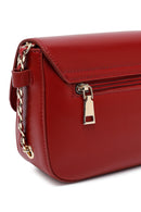 Woman Burgundy Long Shoulder Bag | Derimod Woman Burgundy Long Shoulder Bag | Derimod