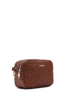 Woman Brown Quilted Crossbody Bag | Derimod Woman Brown Quilted Crossbody Bag | Derimod