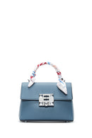 Women's Blue Long Strap Accessorized Mini Crossbody Bag | Derimod Women's Blue Long Strap Accessorized Mini Crossbody Bag | Derimod