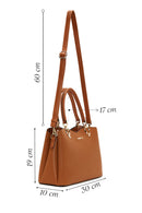 Kadın Taba Uzun Askılı Kol Çantası | Derimod Kadın Taba Uzun Askılı Kol Çantası | Derimod