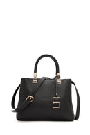 Kadın Siyah Uzun Askılı Aksesuar Detaylı Kol Çantası | Derimod Kadın Siyah Uzun Askılı Aksesuar Detaylı Kol Çantası | Derimod