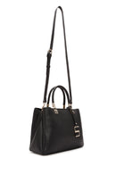 Kadın Siyah Uzun Askılı Aksesuar Detaylı Kol Çantası | Derimod Kadın Siyah Uzun Askılı Aksesuar Detaylı Kol Çantası | Derimod