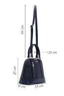 Woman Navy Blue Long Strap Classic Shoulder Bag | Derimod Woman Navy Blue Long Strap Classic Shoulder Bag | Derimod