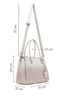 Kadın Krem Uzun Askılı Baskılı Kol Çantası | Derimod Kadın Krem Uzun Askılı Baskılı Kol Çantası | Derimod