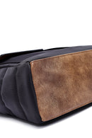 Kadın Siyah Uzun Askılı Kumaş Omuz Çantası | Derimod Kadın Siyah Uzun Askılı Kumaş Omuz Çantası | Derimod