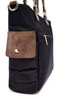 Kadın Siyah Uzun Askılı Kumaş Omuz Çantası | Derimod Kadın Siyah Uzun Askılı Kumaş Omuz Çantası | Derimod