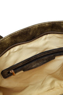 Kadın Haki Uzun Askılı Kumaş Omuz Çantası | Derimod Kadın Haki Uzun Askılı Kumaş Omuz Çantası | Derimod