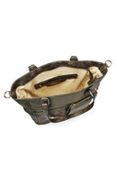 Kadın Haki Uzun Askılı Kumaş Omuz Çantası | Derimod Kadın Haki Uzun Askılı Kumaş Omuz Çantası | Derimod