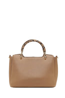 Women's Beige Long Strapped Accessorized Handbag | Derimod Women's Beige Long Strapped Accessorized Handbag | Derimod