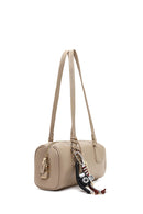Women's Beige Shoulder Bag with Accessories | Derimod Women's Beige Shoulder Bag with Accessories | Derimod