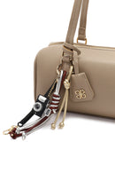 Women's Beige Shoulder Bag with Accessories | Derimod Women's Beige Shoulder Bag with Accessories | Derimod