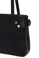 Women's Black Long Strapped Accessorized Shoulder Bag | Derimod Women's Black Long Strapped Accessorized Shoulder Bag | Derimod