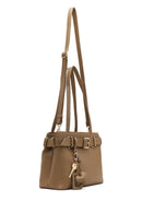 Women's Brown Long Strap Shoulder Bag with Accessories | Derimod Women's Brown Long Strap Shoulder Bag with Accessories | Derimod