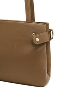 Women's Brown Long Strap Shoulder Bag with Accessories | Derimod Women's Brown Long Strap Shoulder Bag with Accessories | Derimod