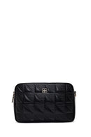 Women's Black Long Strapped Printed Crossbody Bag | Derimod Women's Black Long Strapped Printed Crossbody Bag | Derimod