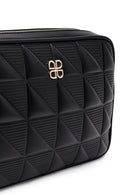 Women's Black Long Strapped Printed Crossbody Bag | Derimod Women's Black Long Strapped Printed Crossbody Bag | Derimod