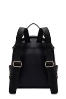 Women's Black Printed Backpack | Derimod Women's Black Printed Backpack | Derimod