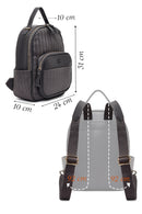 Kadın Gri Baskılı Sırt Çantası | Derimod Kadın Gri Baskılı Sırt Çantası | Derimod