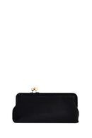 Women's Black Long Strap Velvet Clutch Bag | Derimod Women's Black Long Strap Velvet Clutch Bag | Derimod