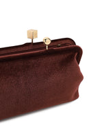 Kadın Kahverengi Uzun Askılı Kadife Portföy Çanta | Derimod Kadın Kahverengi Uzun Askılı Kadife Portföy Çanta | Derimod