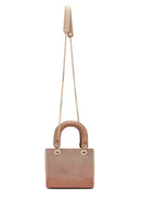 Woman Beige Long Strap Stoned Mini Evening Bag | Derimod Woman Beige Long Strap Stoned Mini Evening Bag | Derimod