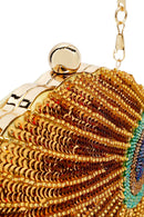 Kadın Altın Uzun Zincir Askılı Pullu Kutu Abiye Kol Çantası | Derimod Kadın Altın Uzun Zincir Askılı Pullu Kutu Abiye Kol Çantası | Derimod