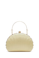 Kadın Altın Uzun Zincir Askılı Pullu Kutu Abiye Kol Çantası | Derimod Kadın Altın Uzun Zincir Askılı Pullu Kutu Abiye Kol Çantası | Derimod