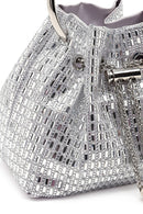 Women's Silver Embellished Mini Dress Shoulder Bag | Derimod Women's Silver Embellished Mini Dress Shoulder Bag | Derimod