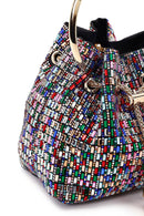 Kadın Çok Renkli Taşlı Mini Abiye Kol Çantası | Derimod Kadın Çok Renkli Taşlı Mini Abiye Kol Çantası | Derimod