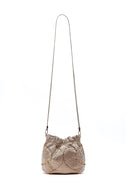 Women's Gold Long Chain Strap Embellished Mini Evening Handbag | Derimod Women's Gold Long Chain Strap Embellished Mini Evening Handbag | Derimod