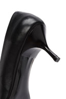 Woman Black Low Thin Heels Leather Shoe | Derimod Woman Black Low Thin Heels Leather Shoe | Derimod