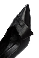 Woman Black Low Thin Heels Leather Shoe | Derimod Woman Black Low Thin Heels Leather Shoe | Derimod