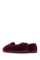 Women's Burgundy Fabric Loafer | Derimod Women's Burgundy Fabric Loafer | Derimod