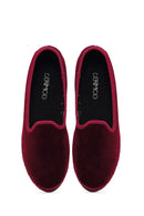 Kadın Bordo Kumaş Loafer | Derimod Kadın Bordo Kumaş Loafer | Derimod