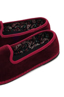 Kadın Bordo Kumaş Loafer | Derimod Kadın Bordo Kumaş Loafer | Derimod