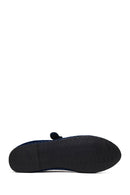 Kadın Lacivert Tokalı Kumaş Babet | Derimod Kadın Lacivert Tokalı Kumaş Babet | Derimod