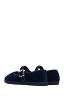 Kadın Lacivert Tokalı Kumaş Babet | Derimod Kadın Lacivert Tokalı Kumaş Babet | Derimod