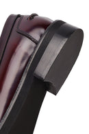 Kadın Bordo Deri Maskülen Loafer | Derimod Kadın Bordo Deri Maskülen Loafer | Derimod