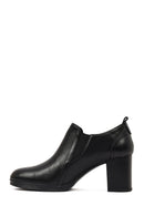 Kadın Siyah Kalın Topuklu Deri Bot | Derimod Kadın Siyah Kalın Topuklu Deri Bot | Derimod
