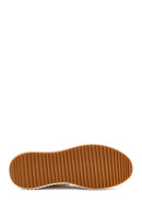 Women's White Thick-Soled Lace-Up Sneaker | Derimod Women's White Thick-Soled Lace-Up Sneaker | Derimod