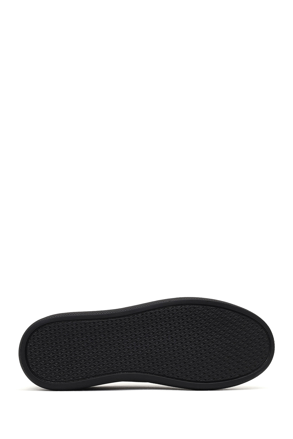 Kadın Siyah Bağcıklı Deri Sneaker