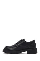 Women's Black Lace-Up Leather Casual Shoes | Derimod Women's Black Lace-Up Leather Casual Shoes | Derimod