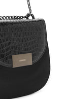 Women's Black Printed Crossbody Bag | Derimod Women's Black Printed Crossbody Bag | Derimod