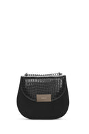 Women's Black Printed Crossbody Bag | Derimod Women's Black Printed Crossbody Bag | Derimod