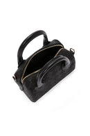 Kadın Siyah Uzun Askılı Baskılı Mini Çapraz Çanta | Derimod Kadın Siyah Uzun Askılı Baskılı Mini Çapraz Çanta | Derimod