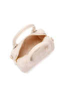 Kadın Krem Uzun Askılı Baskılı Mini Çapraz Çanta | Derimod Kadın Krem Uzun Askılı Baskılı Mini Çapraz Çanta | Derimod