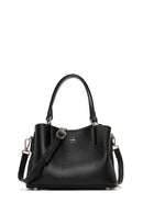 Women's Black Long Strap Shoulder Bag | Derimod Women's Black Long Strap Shoulder Bag | Derimod